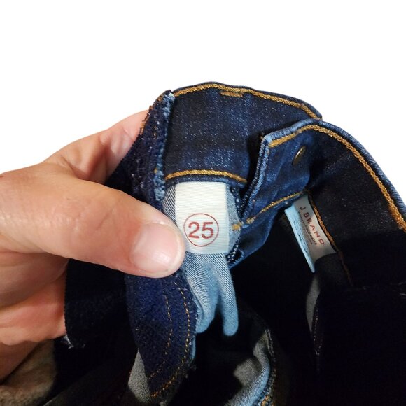 J Brand Mama J Maternity Skinny Jeans Size 25 Dark Wash Denim Starless - Picture 3 of 5